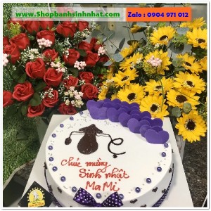 Combo Bánh Kem & Hoa Tươi - MM112